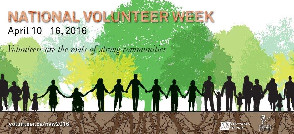 National Volunteer Week, April 10 - 16, 2016